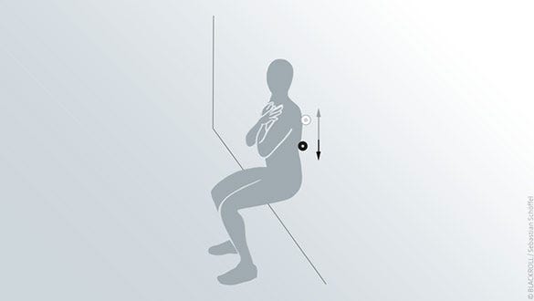 "Instruction to a Blackroll mini  excercises to train the lower back and prevent back pain