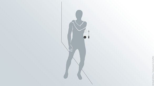 "Instructions to a Blackroll mini excercises to train  the Lateral trunk and the latissimus