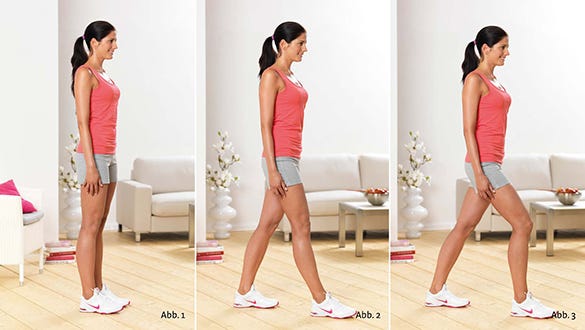 Lunge – muscles involved: thigh