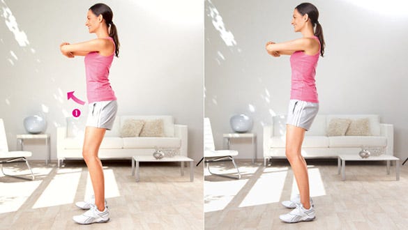 Stretch your groin region and hip flexors