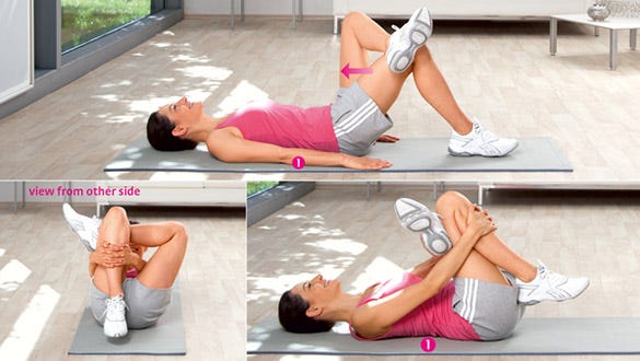 Stretch your buttock muscles