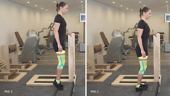 runners knee exercise involving the calf muscles