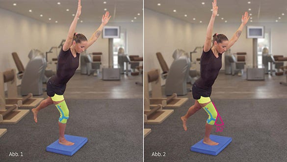 runners knee exercise involving the foot and hip muscles